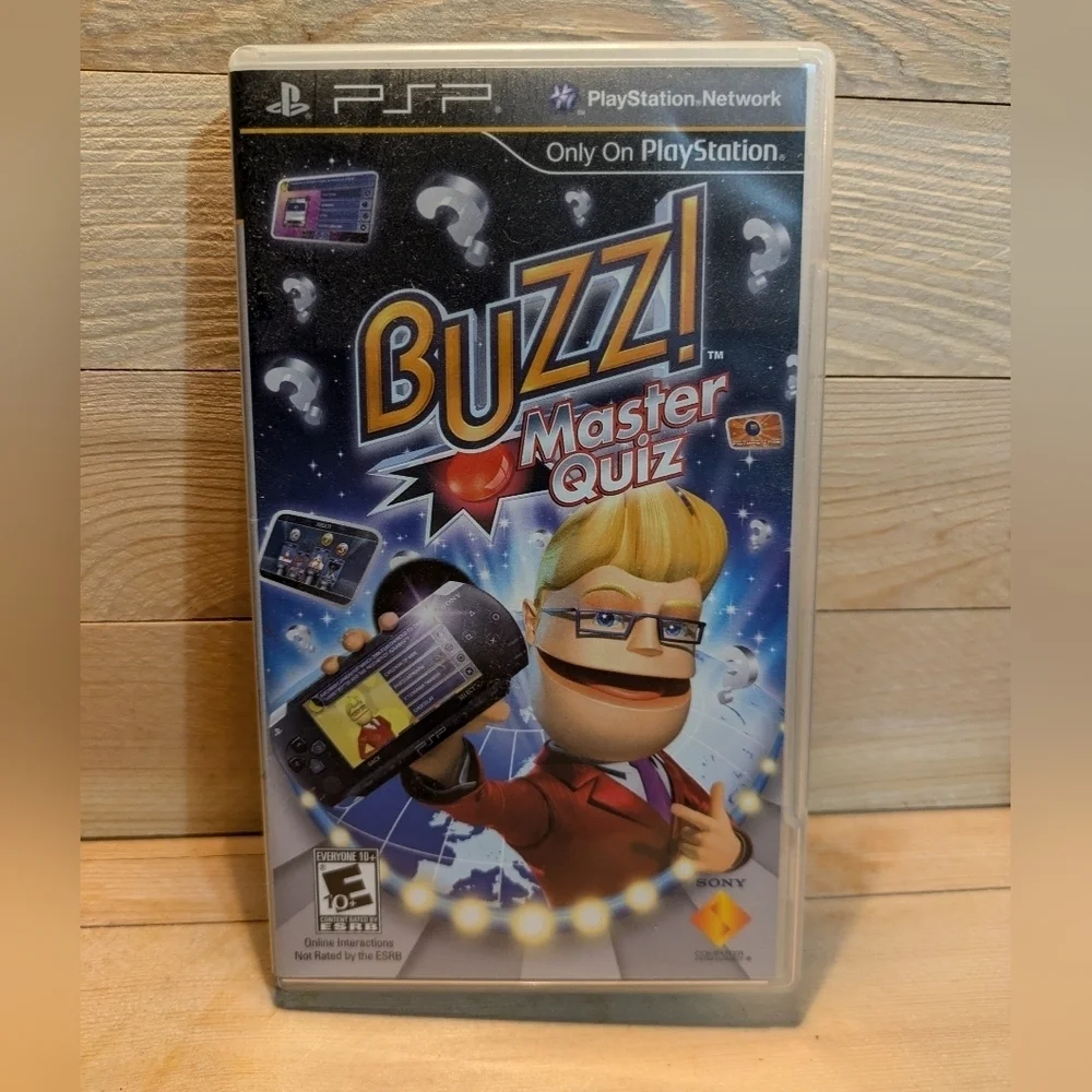 Buzz! Master Quiz for PSP - Black Pre-owned